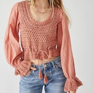 Free People // Megan Crochet Top